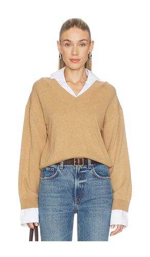 Cotton Cashmere Mixed Media V-neck in . Size L. Also in S - NAADAM - Modalova