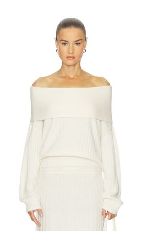 Premium Cashmino Ribbed Draped Top in . Size L. Also in M - NAADAM - Modalova