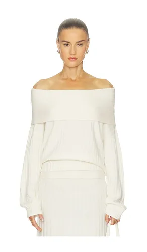 Premium Cashmino Ribbed Draped Top in . - size M (also in S) - NAADAM - Modalova
