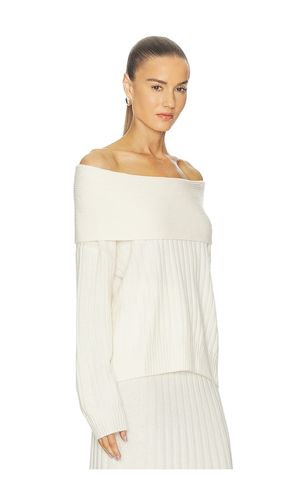 Premium Cashmino Ribbed Draped Top in . Size L. Also in M, S - NAADAM - Modalova