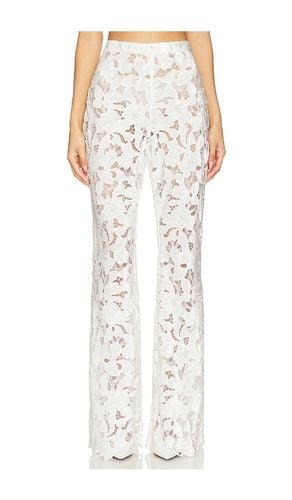 Velvet Lace Trousers in . - size 10/L (also in 2/XS, 4/S, 6/SM, 8/M) - Nadine Merabi - Modalova