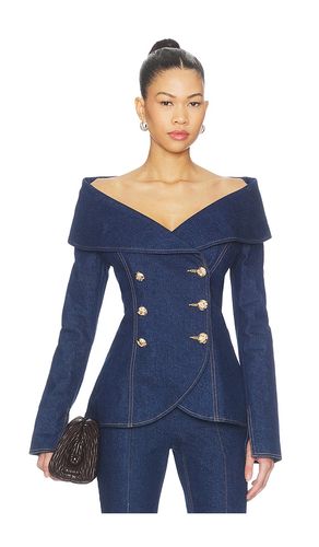 Jordan Denim Top in . - size 4/S (also in 6/SM) - Nadine Merabi - Modalova