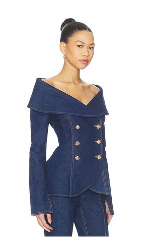 Jordan Denim Top in . - size 4/S (also in 6/SM) - Nadine Merabi - Modalova