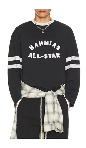 All Star Varsity Long Sleeve in Black. - size L (also in S, XL/1X) - Nahmias - Modalova