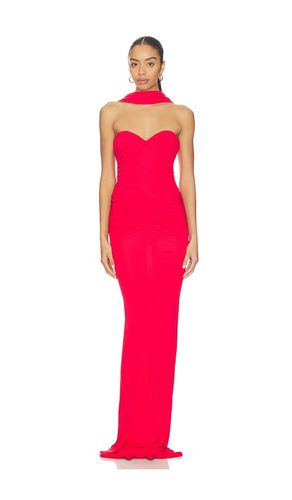Samsara Jersey Maxi Dress in Red. - size 36/4 (also in 40/8) - ILKYAZ OZEL - Modalova