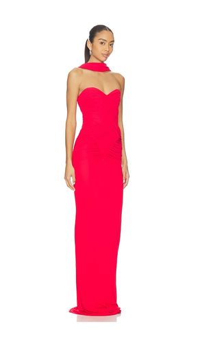Samsara Jersey Maxi Dress in Red. - size 34/2 (also in 36/4, 40/8) - ILKYAZ OZEL - Modalova