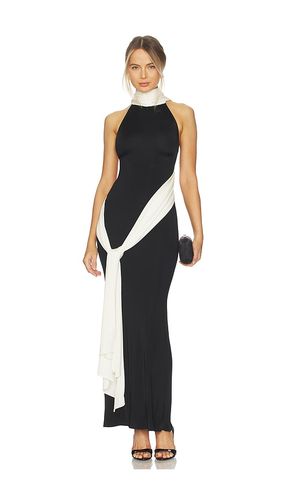 Leia Train Dress in Black,White. - size 38/4 (also in 40/6) - ILKYAZ OZEL - Modalova