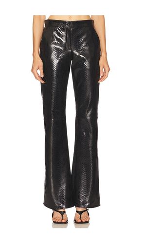 Lenny Leather Pant in Black. - size 36/4 (also in 38/6, 40/8) - The New Arrivals by Ilkyaz Ozel - Modalova