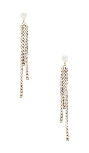 Keke Earring in Metallic Gold - Natalie B Jewelry - Modalova