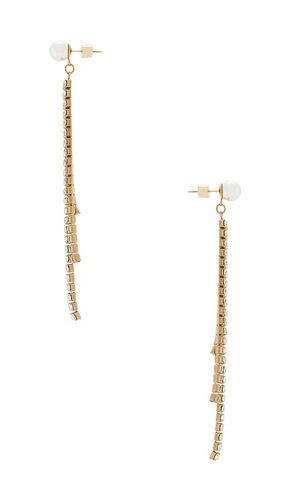 Keke Earring in Metallic Gold - Natalie B Jewelry - Modalova