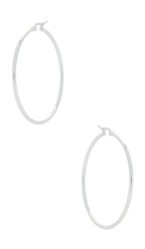 Frankie Hoop Earring in Metallic - Natalie B Jewelry - Modalova