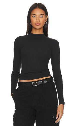 Gina Slim Mock Neck in Black. - size L (also in M, S, XL/1X, XS) - Nation LTD - Modalova