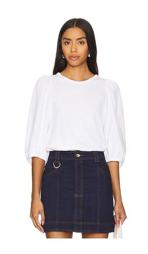 Evita Balloon Sleeve Top in White. - size L (also in M, S, XL, XS) - Nation LTD - Modalova