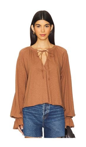 Chiara Long Sleeve Top in Brown. - size L (also in M, S, XL, XS) - Nation LTD - Modalova