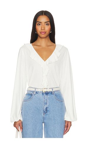 Giorgio Flounce Top in Ivory. - size L (also in M, S, XL, XS) - Nation LTD - Modalova