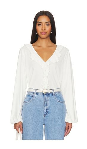 Giorgio Flounce Top in Ivory. - size L (also in M, S, XS) - Nation LTD - Modalova