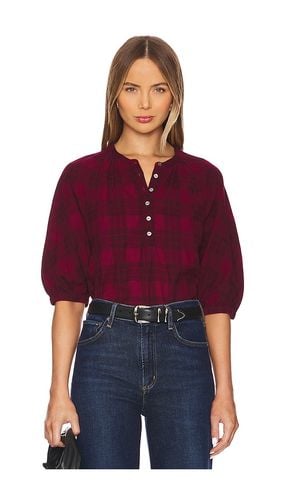 May Flannel Top in Burgundy. - size L (also in M, S, XL/1X, XS) - Nation LTD - Modalova