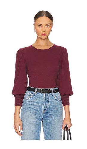 Camiseta campesina loren en color burgundy talla L en - Burgundy. Talla L (también en M, S, XL/1X, XS) - Nation LTD - Modalova