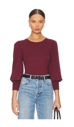 Camiseta campesina loren en color burgundy talla L en - Burgundy. Talla L (también en S, XL/1X, XS) - Nation LTD - Modalova