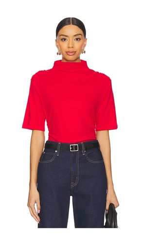 Reed Mock Neck Top in Red. - size L (also in M, XS) - Nation LTD - Modalova