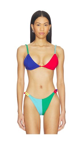 Link Strap Triangle Bikini Top in Red,Blue. - size L (also in S, XS) - Nau Bikinis - Modalova
