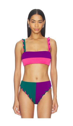 Contour Colorblock Bikini Top in Purple,Green. - size M (also in S, XS) - Nau Bikinis - Modalova