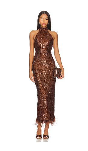 Janya Maxi Dress in Metallic Copper. - size XL (also in XXS) - NBD - Modalova