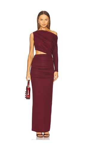 Yahaira Maxi Dress in Burgundy. - size L (also in M, S, XL, XS, XXS) - NBD - Modalova