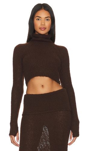 Reece Turtleneck Pullover in Chocolate. - size L (also in M, S, XS) - NBD - Modalova