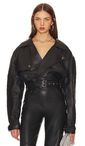 Oversized Leather Motorcycle Jacket in . - size S (also in XS) - NBD - Modalova