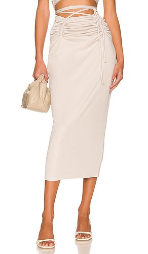 Aviana Midi Skirt in Beige. - size L (also in M, S, XL, XS) - NBD - Modalova