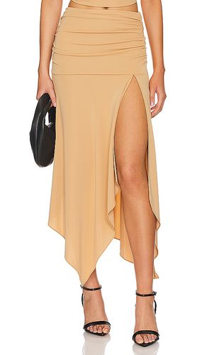 Falda midi emaline en color bronce talla M en - Tan. Talla M (también en L, XS, XXS) - NBD - Modalova