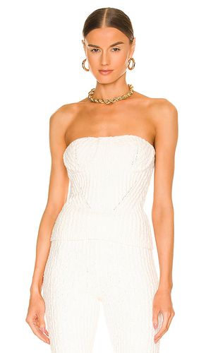 Tara boucle knit bustier tube top en color talla L en - White. Talla L (también en M) - NBD - Modalova