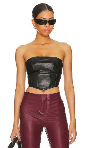 Charlotte leather top en color talla L en - Black. Talla L (también en S, XL, XXS) - NBD - Modalova