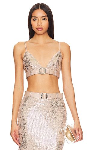 Jobelle Bra Top in Metallic Gold. - size M (also in S) - NBD - Modalova