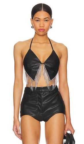 Danica faux leather bra top en color talla M en - Black. Talla M (también en L, S, XL) - NBD - Modalova