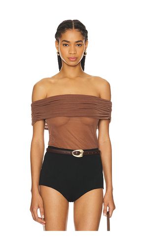 X Maggie MacDonald Hannah Top in Brown. - size L (also in M, S, XL, XS, XXS) - NBD - Modalova