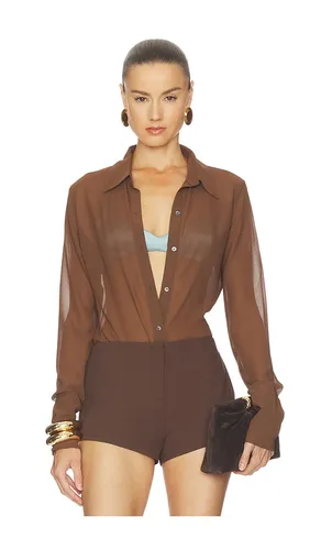 The Ariel Shirt in Brown. - size L (also in M, S) - Nakedvice - Modalova