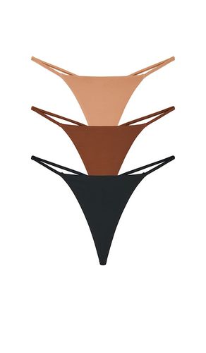 Glace String Thong 3 Pack in Black,Brown. - size L (also in M, S, XL/1X, XXL/2X) - Negative Underwear - Modalova