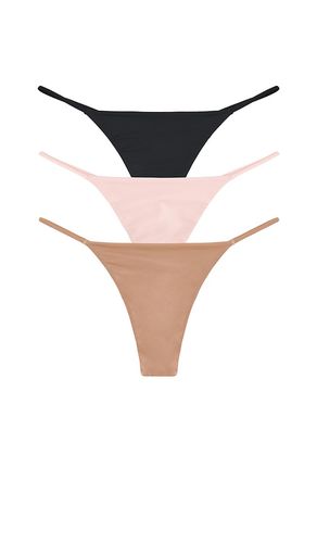 GlacÃ© String Thong (3-pack) in Black,Nude. - size L (also in M, S, XL, XS) - Negative Underwear - Modalova