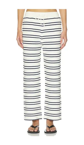 Waffle Knit Cropped Pant in Cream,Navy. - size L (also in S, XS) - Negative Underwear - Modalova