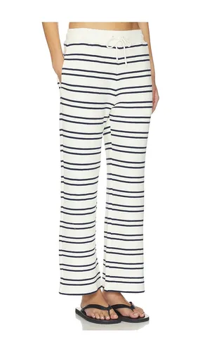 Waffle Knit Cropped Pant in Cream,Navy. - size L (also in S, XS) - Negative Underwear - Modalova