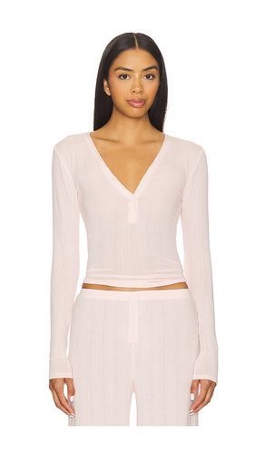 Whipped Henley in Pink. - size L (also in M, S, XL/1X, XS) - Negative Underwear - Modalova