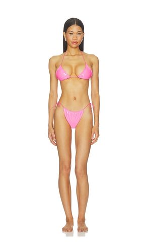 Latex Splash Barbie Triangle Bikini Set in . - size L (also in M, S) - naranja furcado - Modalova
