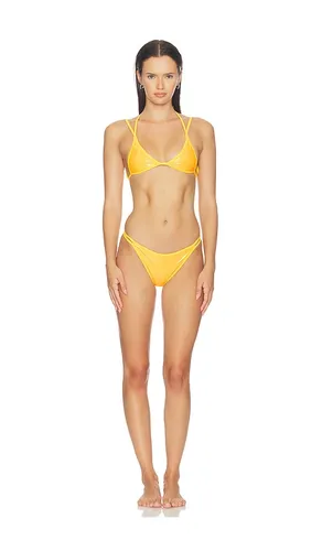 Latex Splash Sun Matte Bent Bikini Set in . - size L (also in M, S) - naranja furcado - Modalova