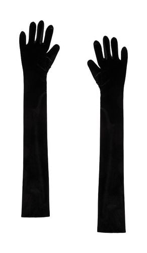 Velvet Long Gloves in . - size M-L (also in XS-S) - Norma Kamali - Modalova