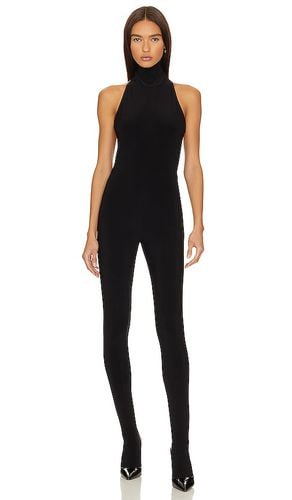 X revolve halter turtle catsuit with footsie en color talla L en - Black. Talla L (también en M, S, XL) - Norma Kamali - Modalova