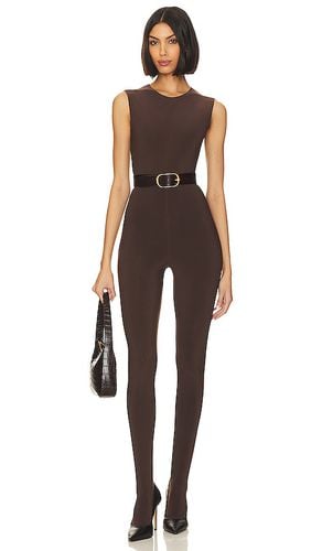 Sleeveless catsuit with footsie en color talla L en - . Talla L (también en M, S) - Norma Kamali - Modalova