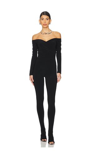 Off Shoulder Sweetheart Catsuit With Footie in . - size L (also in M, S, XL) - Norma Kamali - Modalova