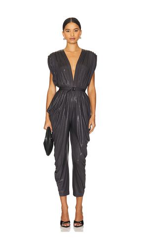 Square sleeve waterfall jumpsuit en color talla S en - . Talla S (también en XL, XS, XXS) - Norma Kamali - Modalova